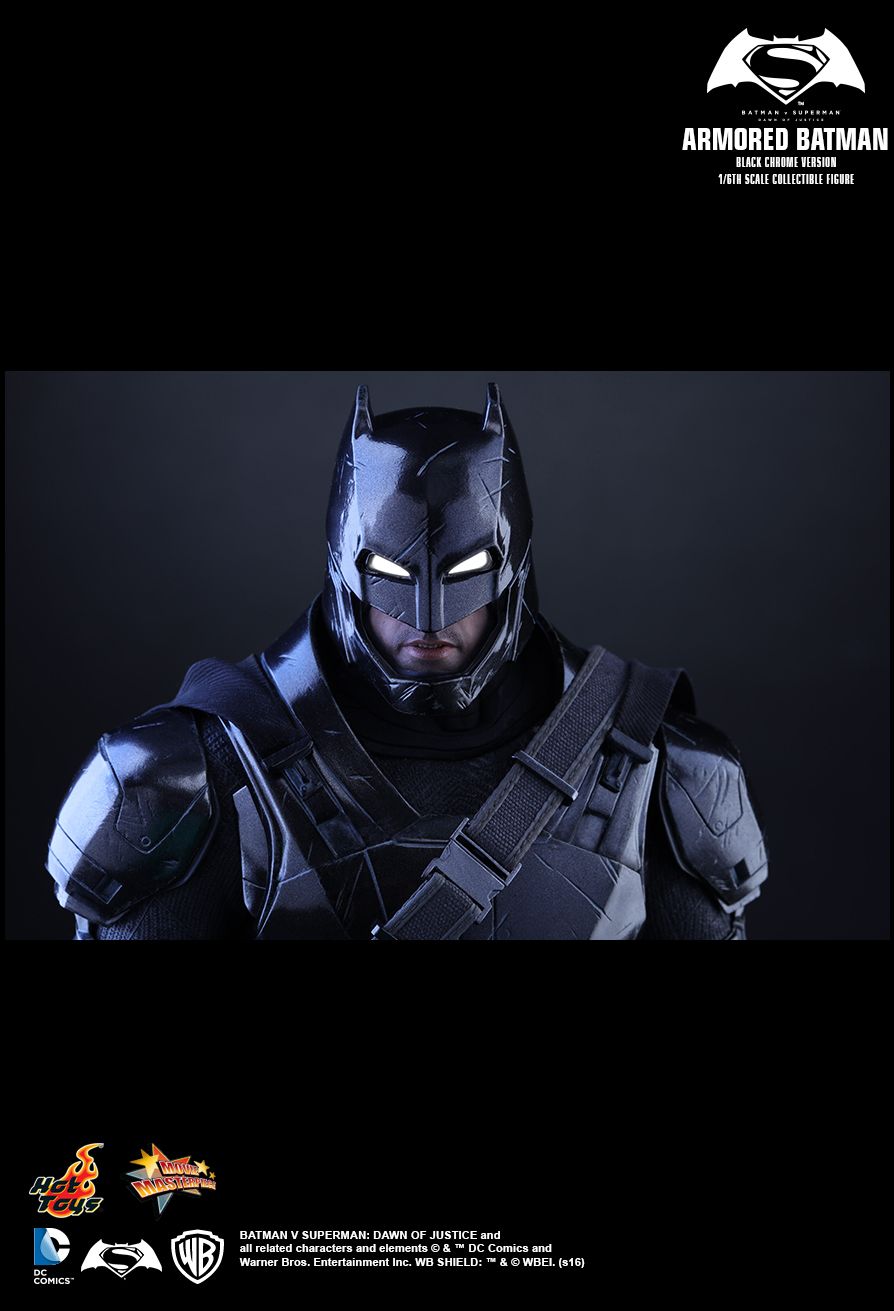 Armored Batman (Black Chrome Version) Batman Sixth Scale Figure by Hot Toys